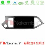 Nakamichi NAM5260 Series 4Core Android12 4+64GB Kia Picanto Navigation Multimedia Tablet 9" Με Carplay & Android Auto