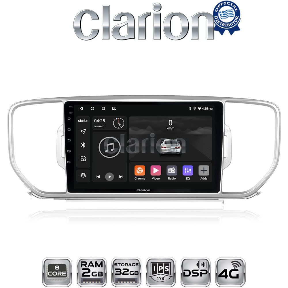 GL71527 CLARION GL71527 Οθόνη OEM Multimedia Αυτοκινήτου για KIA SPORTAGE 2016>2019 (CarPlay/AndroidAuto/BT/GPS/WIFI/GPRS) - Image 1