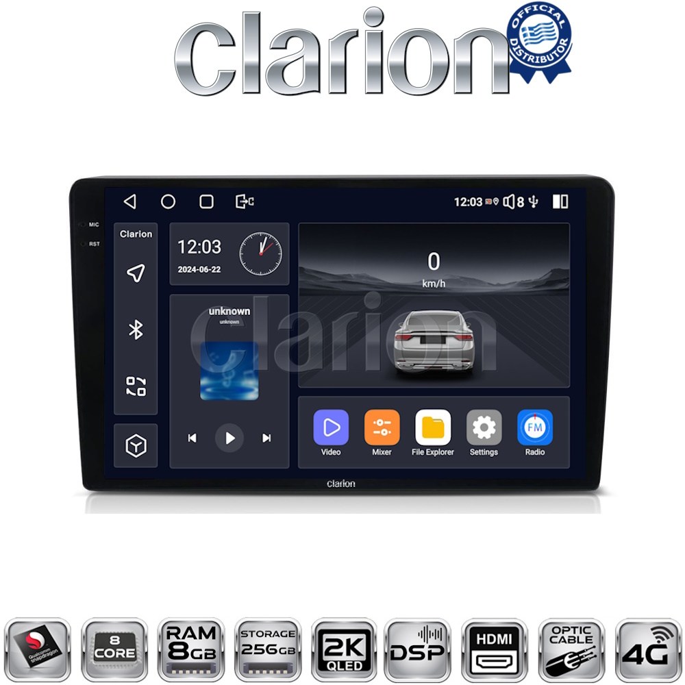 GL75086 CLARION GL75086 Οθόνη OEM Multimedia Αυτοκινήτου για KIA CEED 2009>2012 (CarPlay/AndroidAuto/BT/GPS/WIFI/GPRS) - Image 1