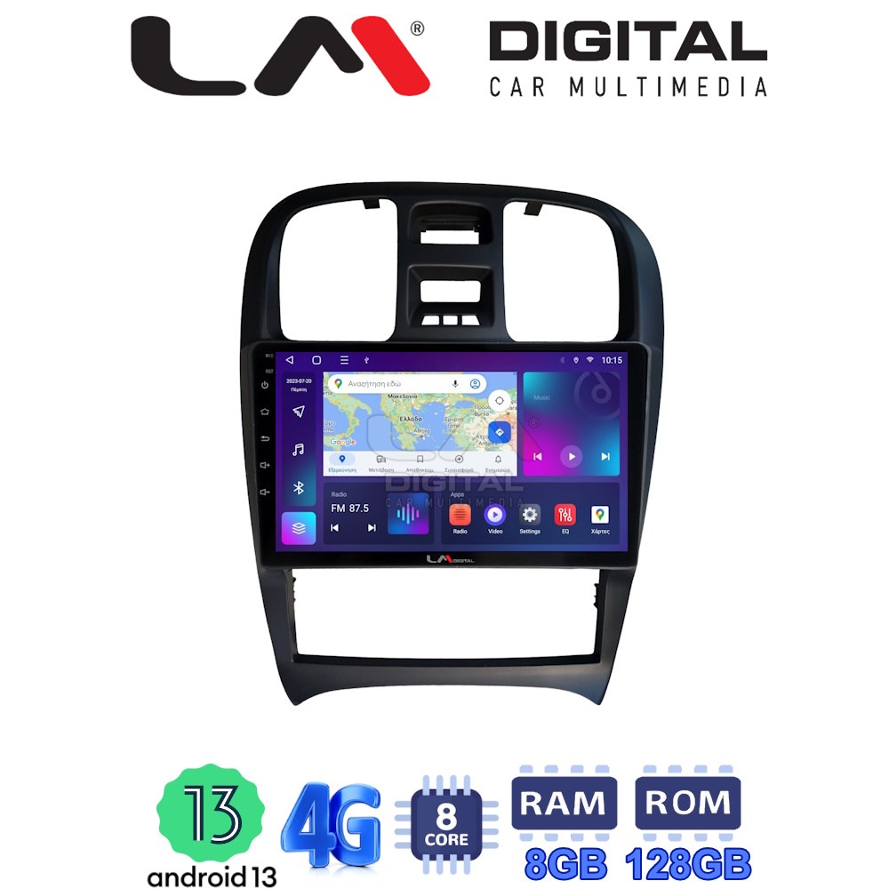 LMZT8260 LM Digital - LM ZT8260 GPS Οθόνη OEM Multimedia Αυτοκινήτου για Hyundai Sonata 2000 > 2006 (CarPlay/AndroidAuto/BT/GPS/WIFI/GPRS) - Image 1