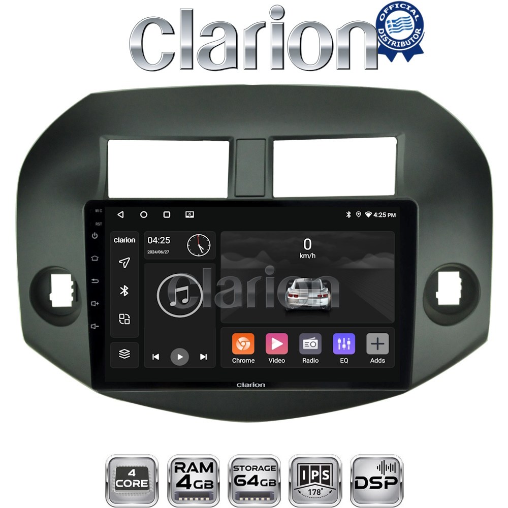 GL32018B CLARION GL32018B Οθόνη OEM Multimedia Αυτοκινήτου για Toyota Rav4 2007 > 2012 (CarPlay/AndroidAuto/BT/GPS/WIFI/GPRS) - Image 1