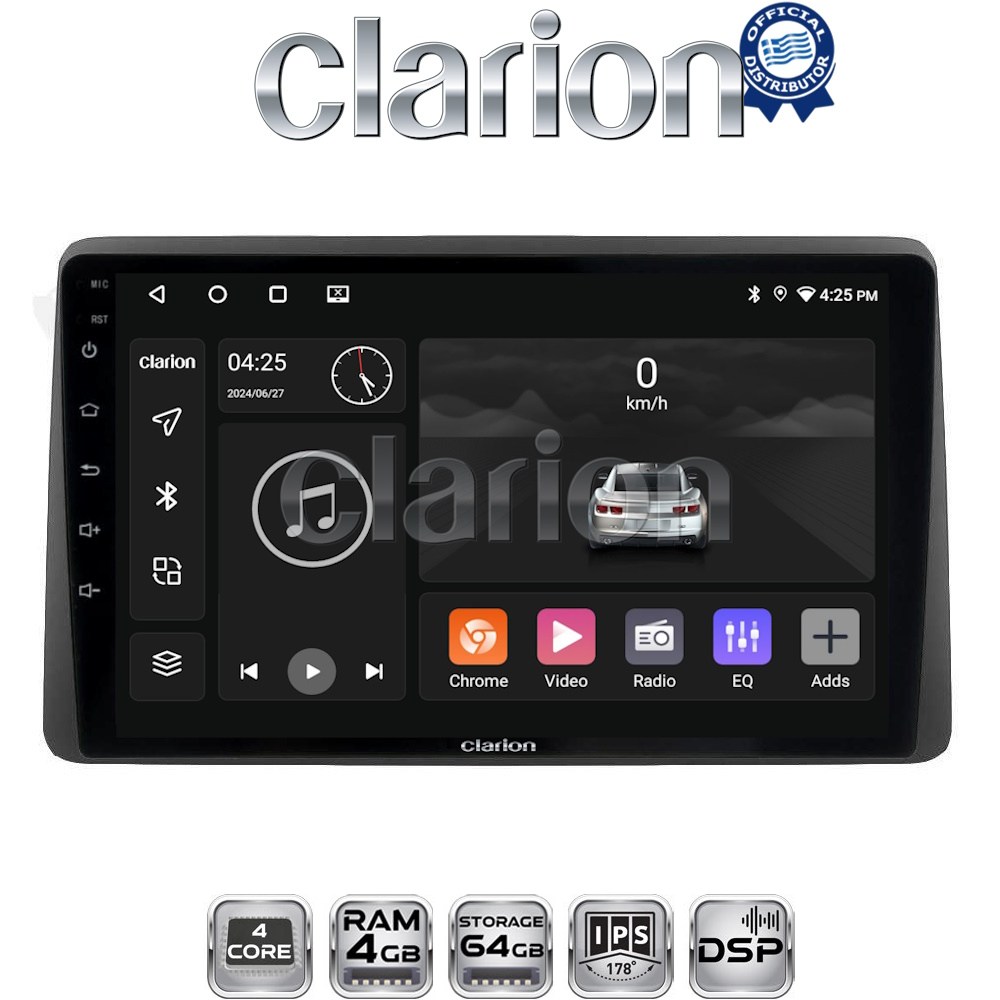 GL32434 CLARION GL32434 Οθόνη OEM Multimedia Αυτοκινήτου για DACIA DUSTER 2019> (CarPlay/AndroidAuto/BT/GPS/WIFI/GPRS) - Image 1