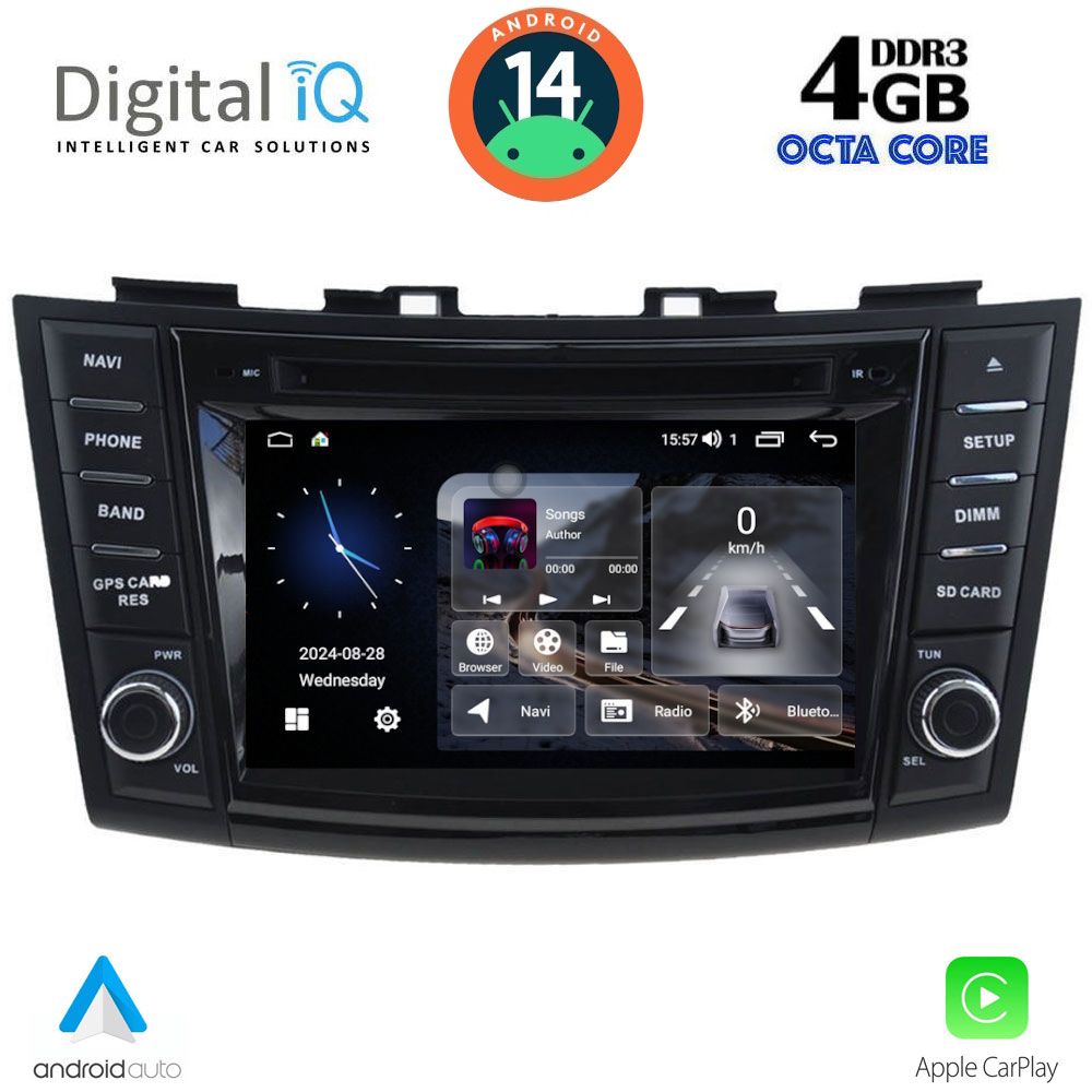 MSG477_14 MSG 477_CPA (7'' DECK) MULTIMEDIA SYSTEM for SUZUKI SWIFT mod. 2011-2016 - Image 1