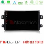 Nakamichi NAM5260 Series 4Core Android12 4+64GB Suzuki SX4 2006-2014 Fiat Sedici 2006-2014 Navigation Multimedia Tablet 9" Με Carplay & Android Auto - Image 2
