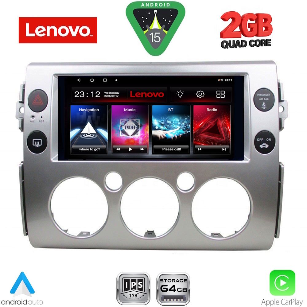 LVD2717_15 LENOVO LVD 2717_CPA (9inc) MULTIMEDIA TABLET for TOYOTA FJ CRUISER mod. 2007-2013 - Image 1