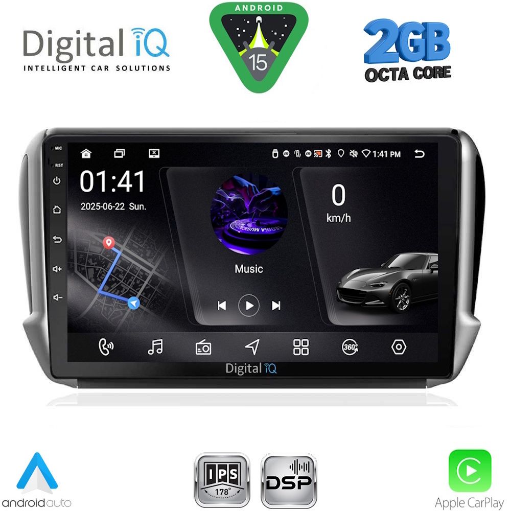 RSF4508_15 RSF 4508_CPA (10inc) MULTIMEDIA TABLET for PEUGEOT 208-2008 mod. 2012-2021 - Image 1