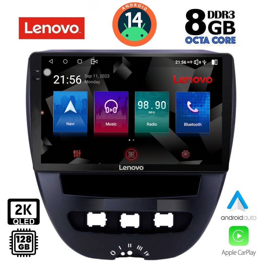 SSW10707_14 LENOVO SSW 10707_CPA (10inc) MULTIMEDIA TABLET for CITROEN C1-PEUGEOT 107-TOYOTA AYGO mod. 2005-2014 - Image 1