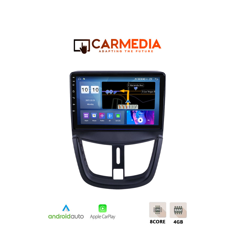 CARMEDIA-CM409-12-PRO-OEM-TABLET-9-PEUGEOT-207-2007 CARMEDIA CMDU409-3 TABLET 9'' OEM PEUGEOT 207 2007+ - Image 1