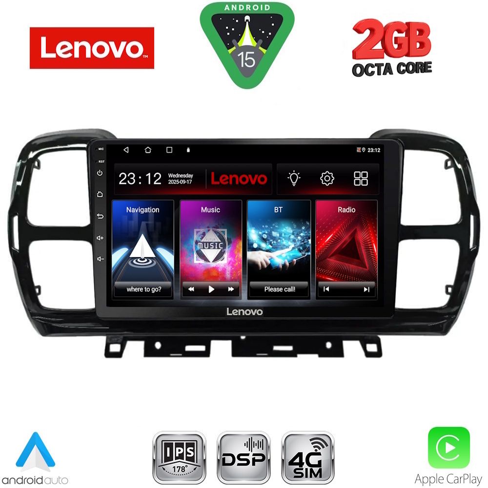 LVF5088_15 LENOVO LVF 5088_CPA (9inc) MULTIMEDIA TABLET for CITROEN C5 AIRCROSS mod. 2017-2021 - Image 1