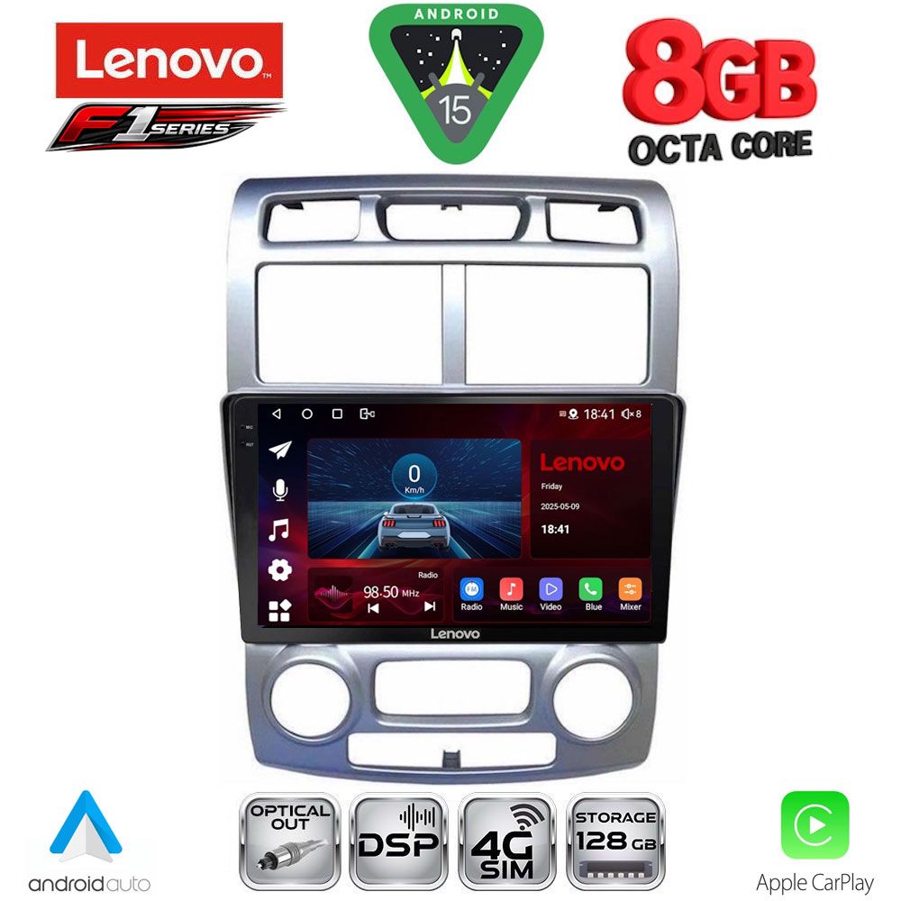 SSR10324BL_CL_15 LENOVO SSR 10324SL_CPA (CLIMA) (9inc) MULTIMEDIA TABLET for KIA SPORTAGE mod. 2004-2010 - Image 1