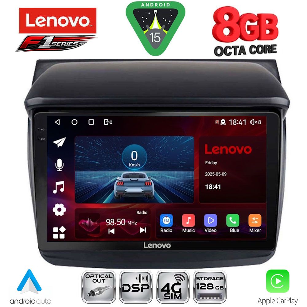 SSR10436_15 LENOVO SSR 10436_CPA (9inc) MULTIMEDIA TABLET for MITSUBISHI L200 mod. 2006-2015 - Image 1