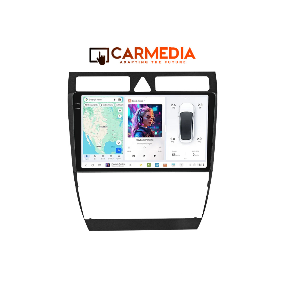 TAB-2-NO-BUTTONS CARMEDIA CMDU4095-5 PRO PLUS TABLET 9.5'' OEM AUDI A6 1998-2005 - Image 1