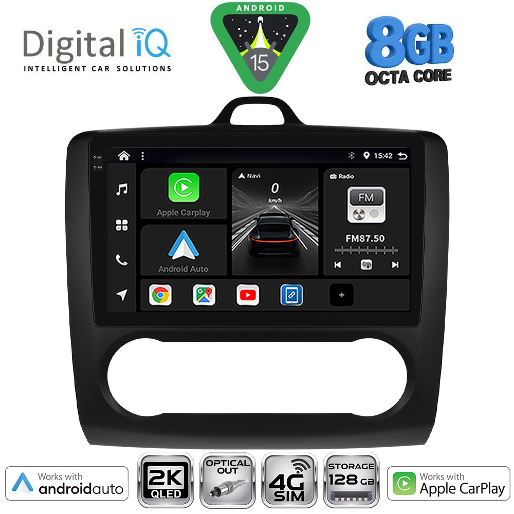 BXK20156ΒL-CL_15 BXK 20156BL_CPAA CLIMA (9inc) MULTIMEDIA TABLET for FORD FOCUS mod. 2005-2012 (BLACK) - Image 1
