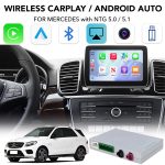 BZ 503F CPAA (WIRELESS CARPLAY / ANDROID AUTO BOX for MERCEDES mod. 2014-2018 with NTG 5.0/5.1 with 2 CAMERAS)
