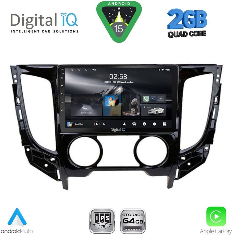 RSD1437AC_15 RSD 1437_CPA A/C (9inc) MULTIMEDIA TABLET for MITSUBISHI L200 mod. 2015-2019 με A/C - Image 1
