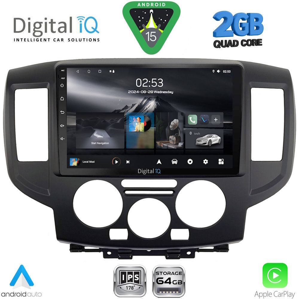 RSD1458BL_15 RSD 1458BL_CPA (9inc) MULTIMEDIA TABLET for NISSAN NV200 mod. 2009-2020 (BLACK) - Image 1