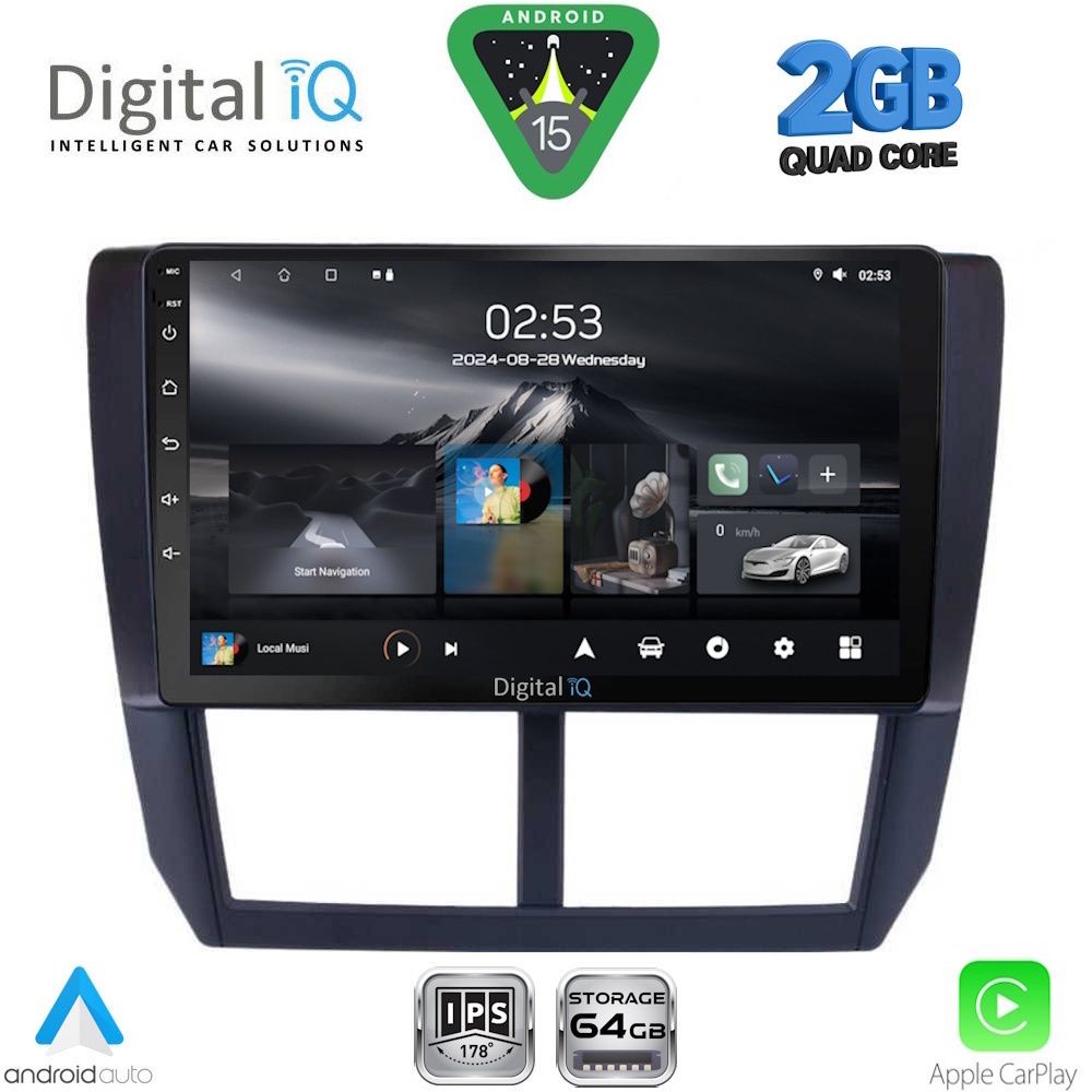 RSD1662_15 RSD 1662_CPA (9inc) MULTIMEDIA TABLET for SUBARU FORESTER - IMPREZA - XV mod. 2008-2013 - Image 1