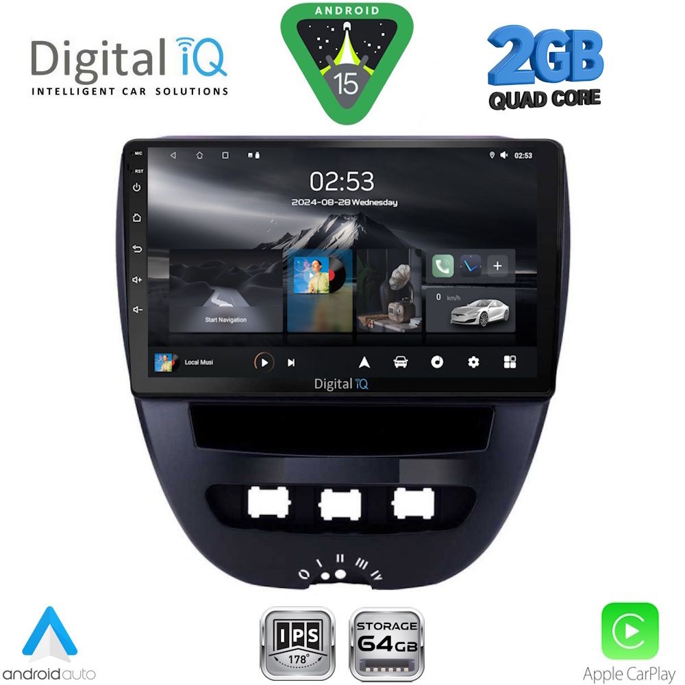 RSD1707_15 RSD 1707_CPA (10inc) MULTIMEDIA TABLET for CITROEN C1-PEUGEOT 107-TOYOTA AYGO mod. 2005-2014 - Image 1