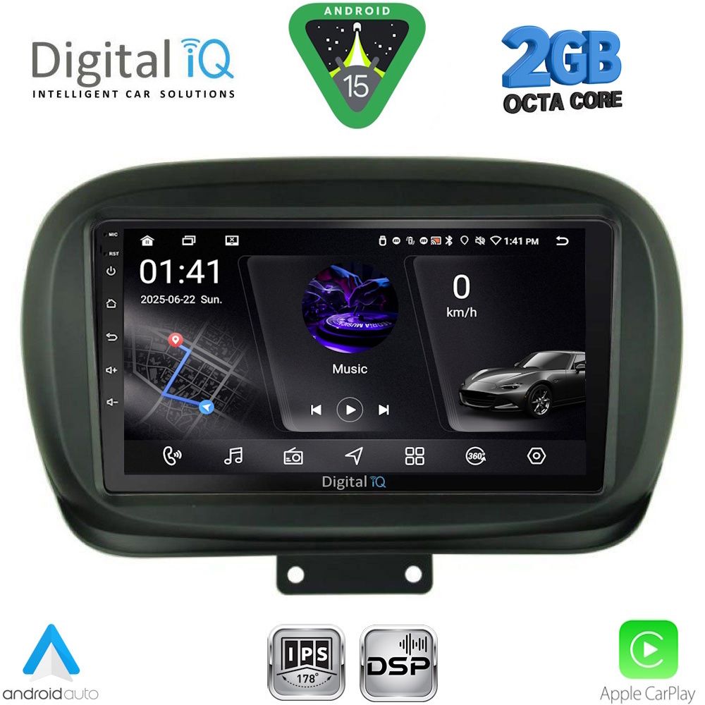 RSF4134_15 RSF 4134_CPA (9inc) MULTIMEDIA TABLET for FIAT 500Χ mod. 2014-2024 - Image 1