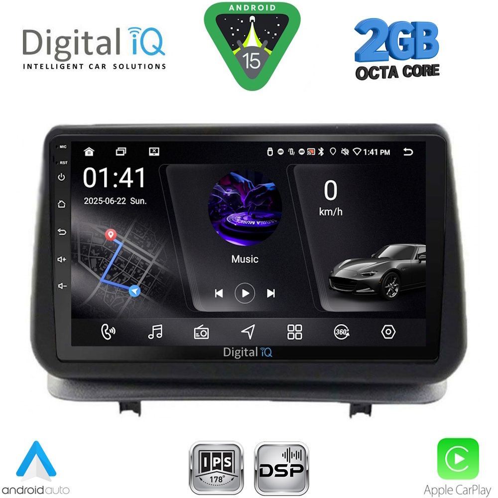 RSF4543_15 RSF 4543_CPA (9inc) MULTIMEDIA TABLET for RENAULT CLIO mod. 2005-2011 - Image 1
