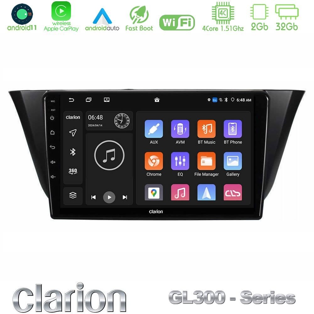 clarion_gl3_iv0982 Clarion GL300 Series 4Core Android11 2+32GB Iveco Daily 2014-2025 Navigation Multimedia Tablet 9" Με Carplay & Android Auto - Image 1