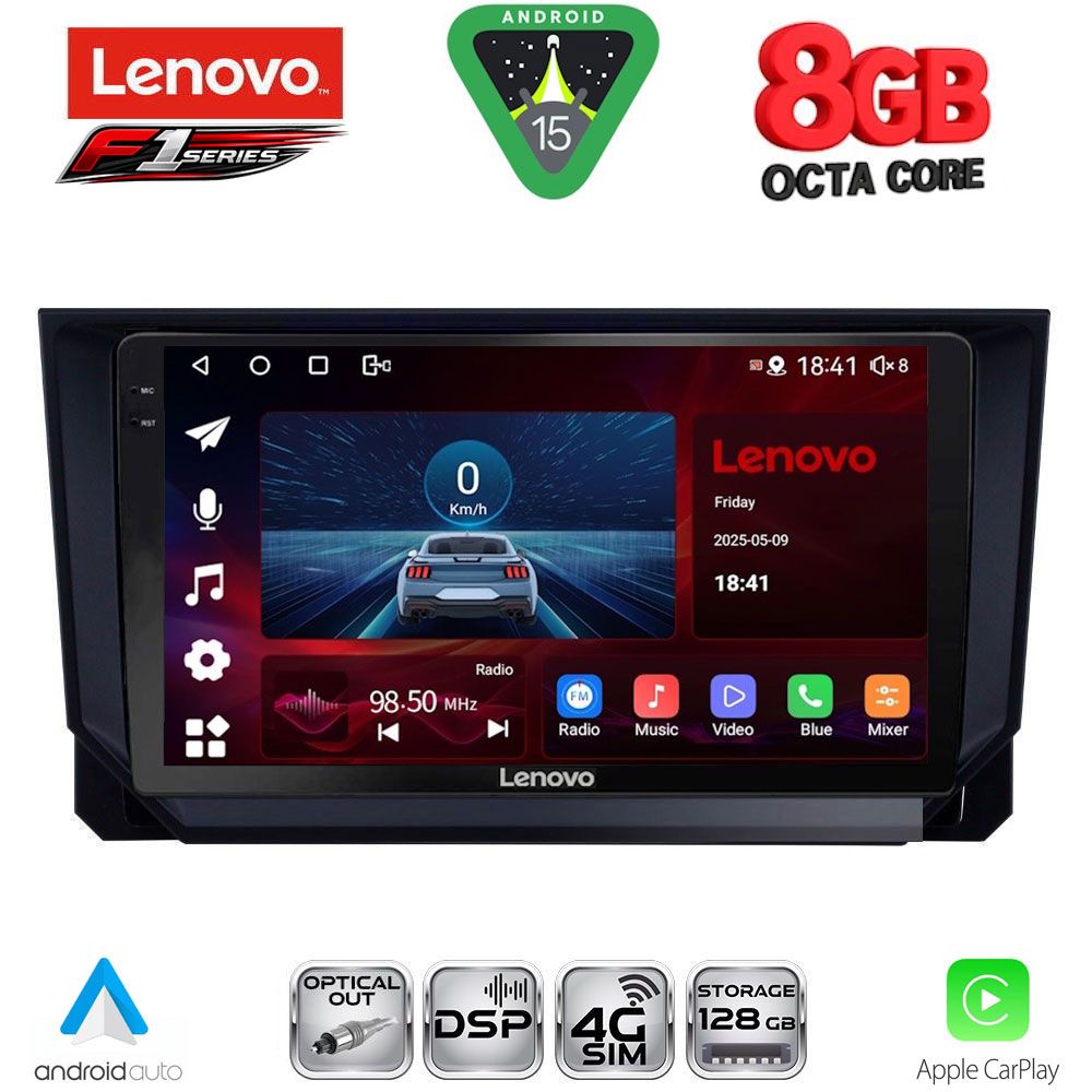 SSR10573_15 LENOVO SSR 10573_CPA (9inc) MULTIMEDIA TABLET for SEAT ARONA - IBIZA mod. 2018-2026 - Image 1
