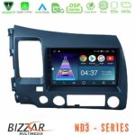 Bizzar ND3 Series 8Core Android15 2+64GB  Honda Civic 2006-2011 Navigation Multimedia Tablet 10" Με Carplay & Android Auto